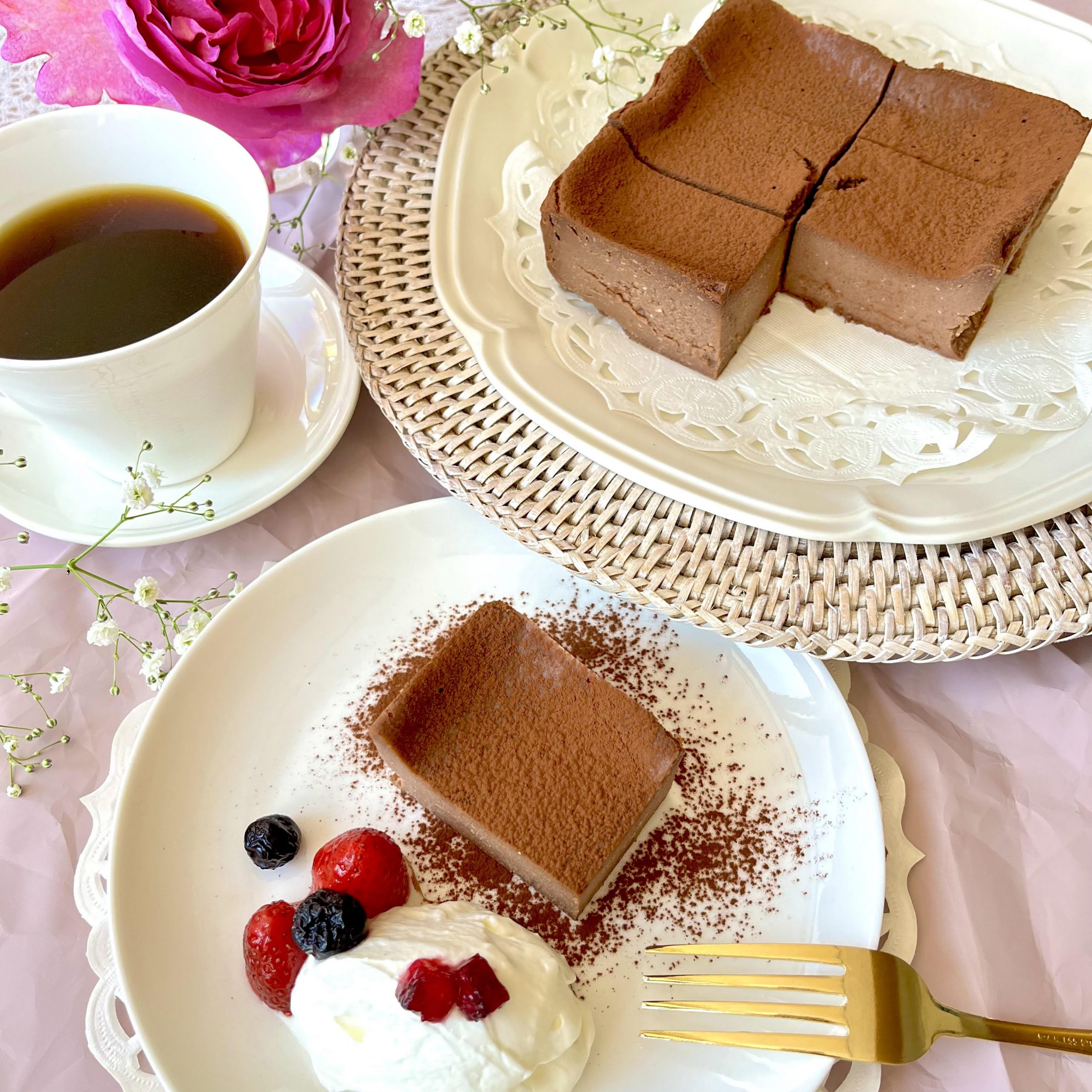 ホームベーカリーで作る「チョコレートチーズケーキ」